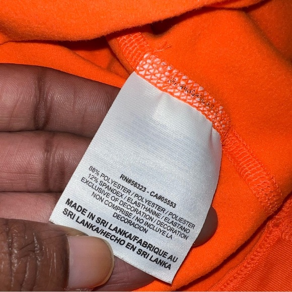 Nike Pro Combat Orange Women's High Neck Sweater size XS - Picture 8 of 9